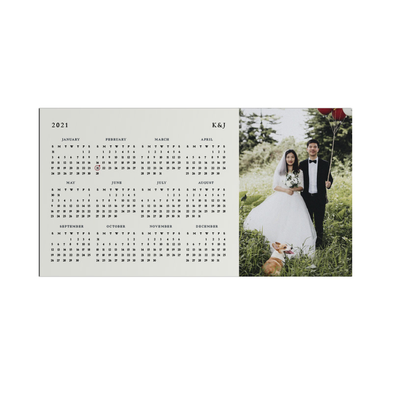 Magnet Calendar - Couple